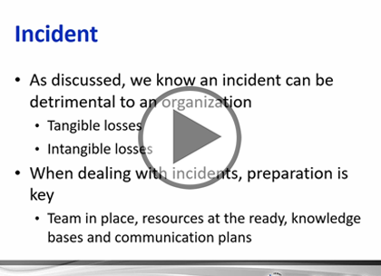 CASP, Part 8: Incident Response