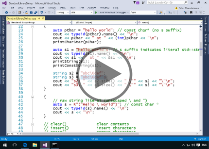 C++ 11, Part 4: Arrays, Strings, and Functions