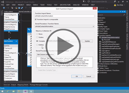 Entity Framework 6.1, Part 5: SQL Server Features