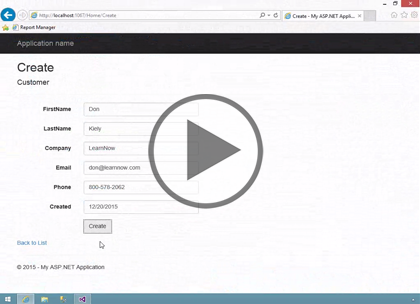 Entity Framework 6.1, Part 6: Code-First Dev