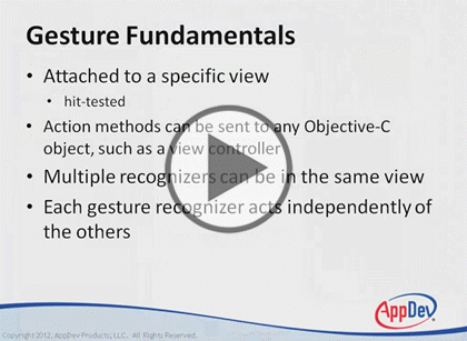 iOS Dev Using Objective-C, Part 3: Gestures