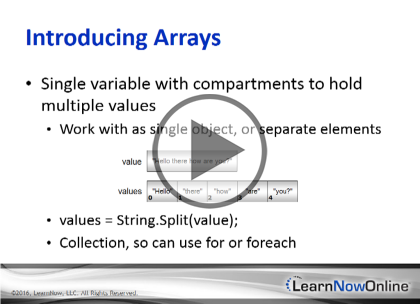 Programming C# 6, Part 12: Arrays and Sorting