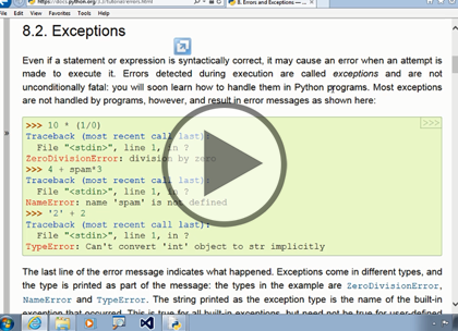 Python 3, Part 2: Statements