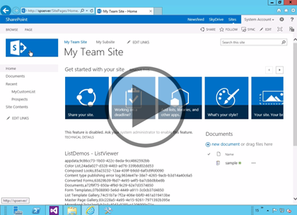 SharePoint 2013 Developer, Part 05: Programming Lists