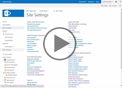 SharePoint 2013 Site Owner, Part 2: Managing Sites