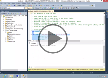 SQL 2014 Admin, Part 2: Automating, Management, and Config Trailer