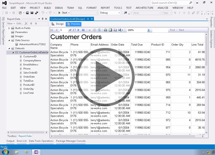SSRS 2012, Part 02: Creating Reports