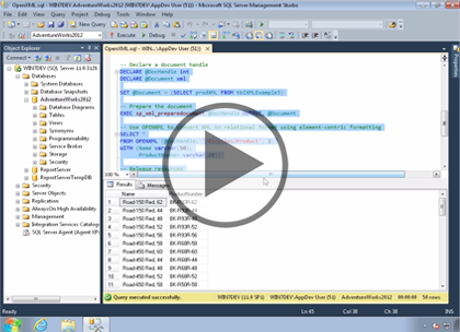 SQL 2012 Developer, Part 13: Working with XML