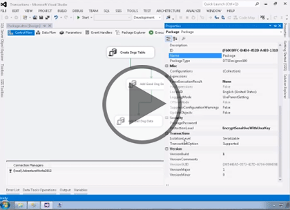 SSIS 2014, Part 04: Containers and Transaction Support