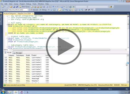 SSIS 2014, Part 05: Join Transformations