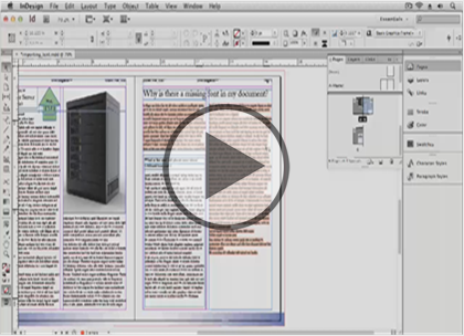 InDesign CS6, Part 03: Correcting Documents