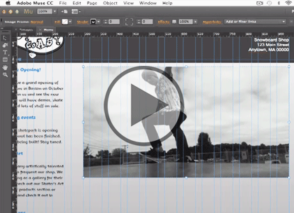 Adobe Muse CC, Part 2: Pages, Headers & Footers